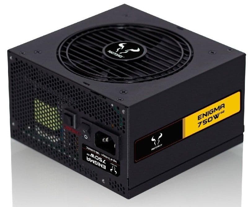 RIOTORO ENIGMA G2 Black / Yellow ATX 750W Fully Modular 80+ Gold Certified image