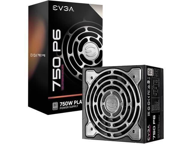 EVGA SuperNOVA 750 P6 Black / Silver 750W Fully Modular 80+ Platinum image