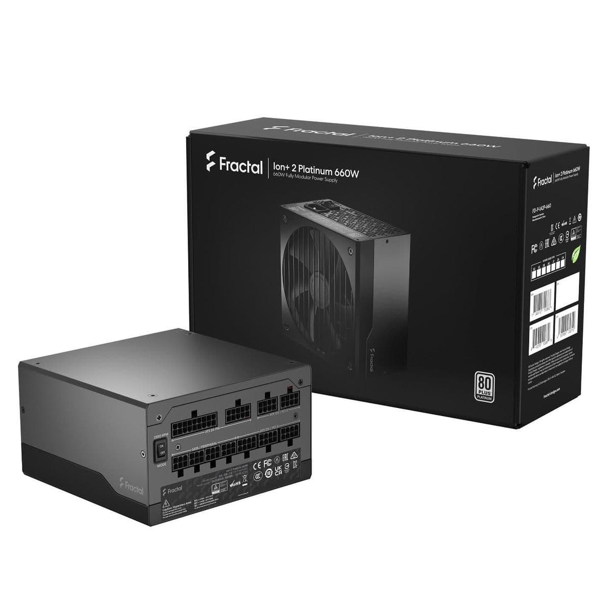 Fractal Design Ion+ 2 Platinum 660W Fully Modular 80+ Platinum Certified ATX image