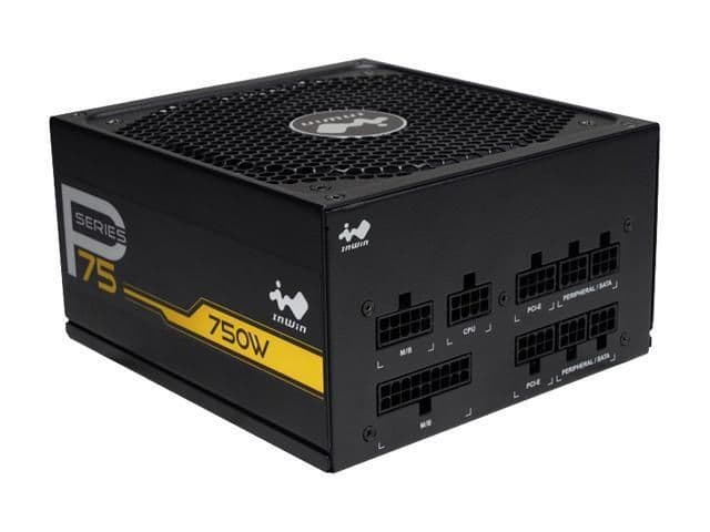 In Win P75 Black 750W Fully Modular 80+ Gold main image