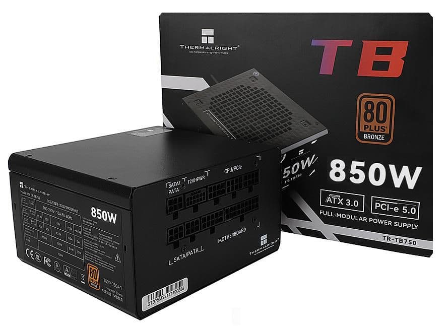 Thermalright TB-850 Black 850W Fully Modular 80+ Bronze Certified image