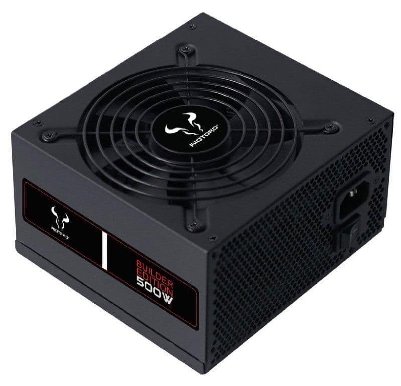 RIOTORO BUILDER Black / Red ATX 500W Non-Modular 80+ Certified image