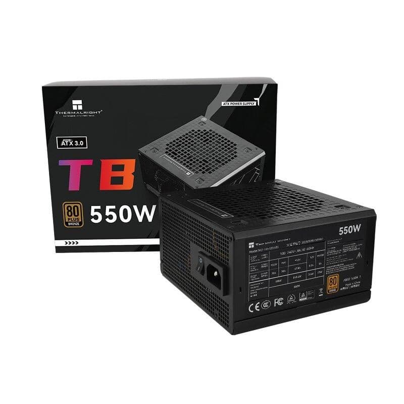 Thermalright TB550S Black ATX 550W Non-Modular 80+ Bronze Certified image