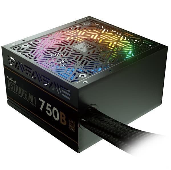GAMDIAS ASTRAPE M1 B Black / Multicolor ATX 750W Non-Modular 80+ Bronze Certified main image