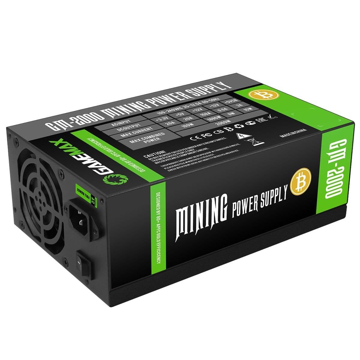 GameMax GM Black Certified ATX 2000W Non-Modular 80+ Gold image