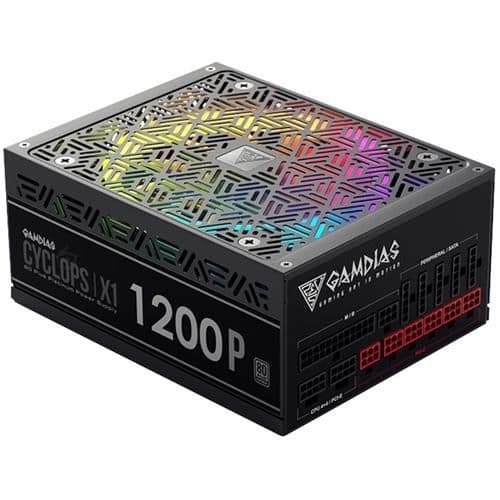 GAMDIAS Cyclops Black Multicolor 1200W Fully Modular 80+ Platinum Certified main image