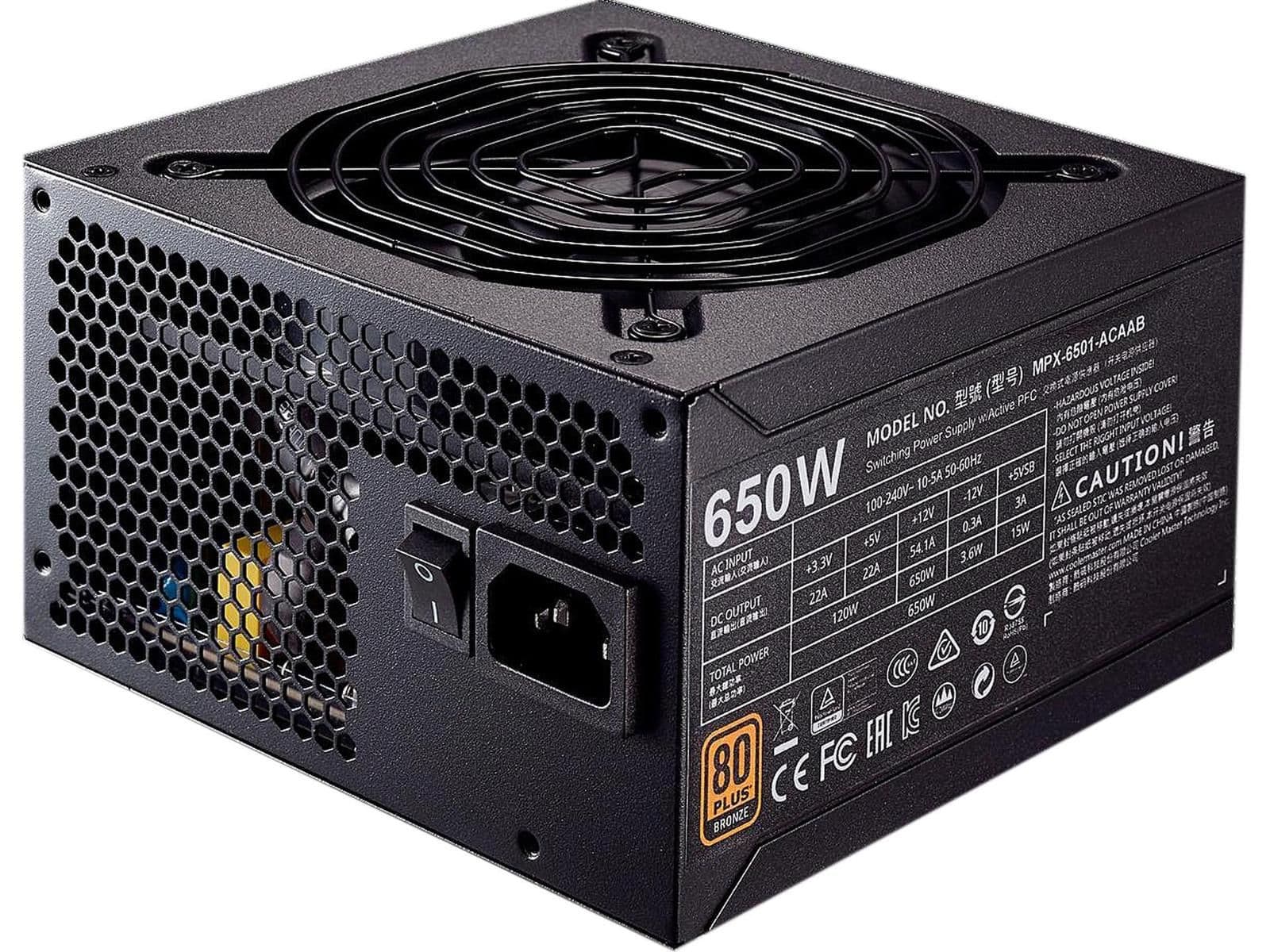 Cooler Master MWE Bronze Black 650W Non-Modular 80+ Bronze Certified ATX main image