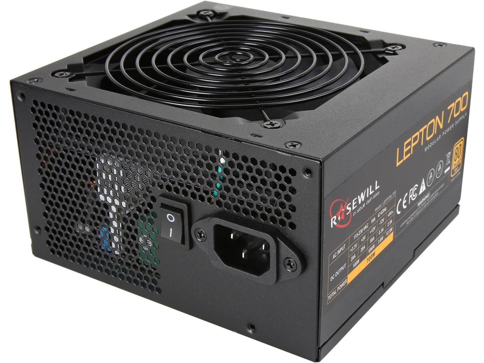 Rosewill LEPTON 700 700W 80+ Gold Certified Semi-Modular ATX image