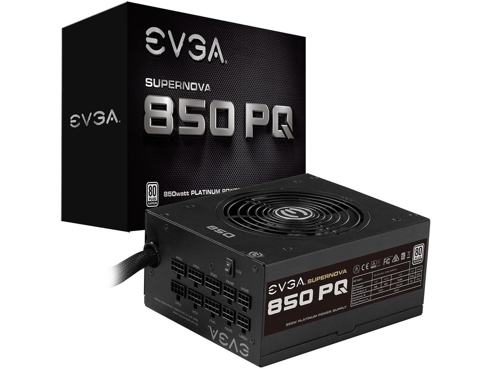 EVGA SuperNOVA 850 PQ 850W Semi-Modular 80+ Platinum Certified main image