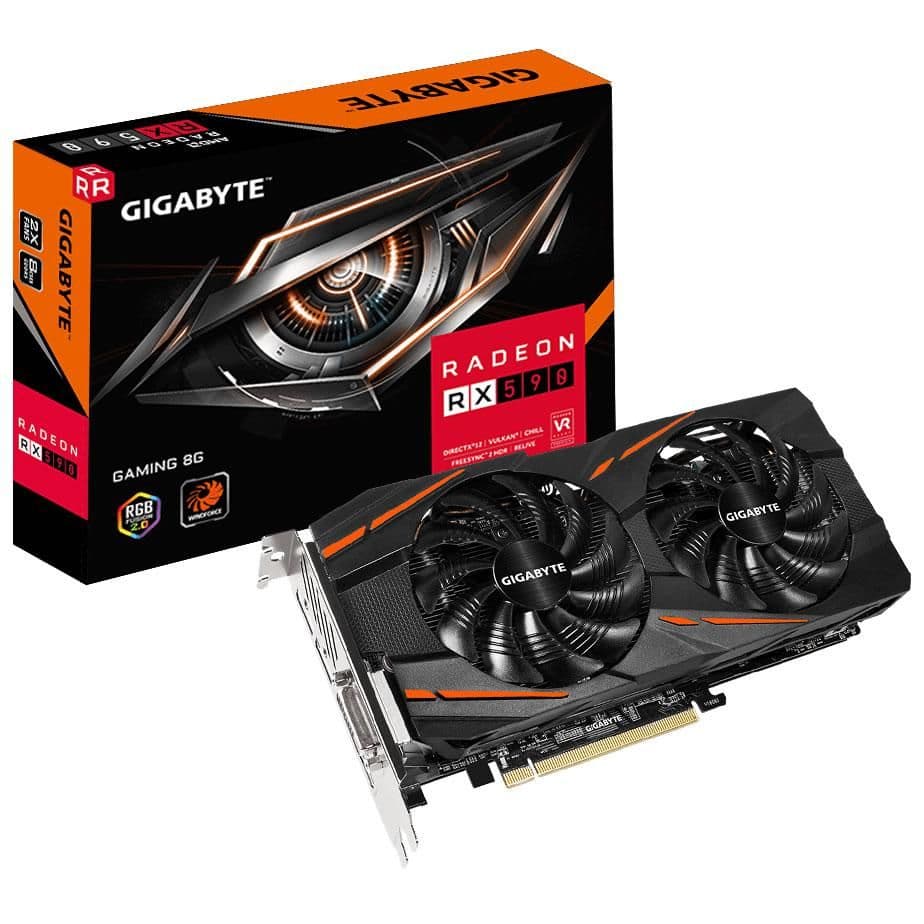 Gigabyte GAMING Radeon RX 590 8GB GDDR5 Black / Orange image