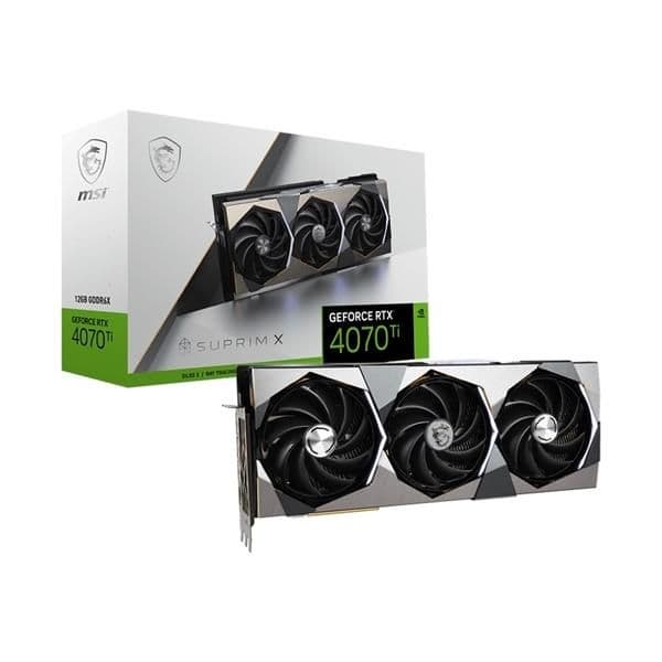 MSI SUPRIM X GeForce RTX 4070 Ti 12GB GDDR6X Black / Silver image