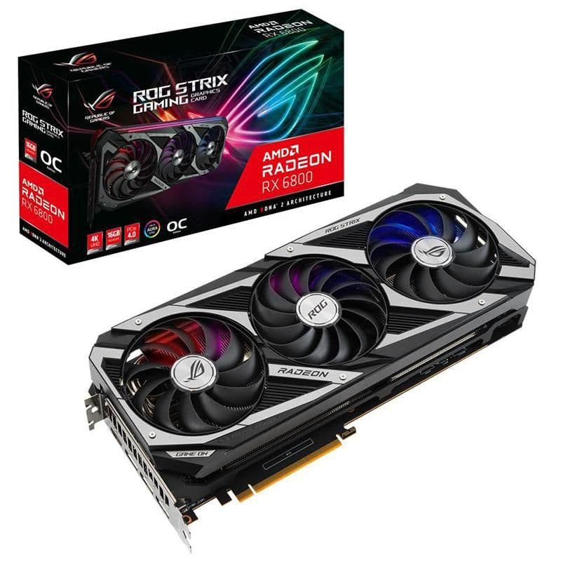 Asus STRIX GAMING OC Radeon RX 6800 16GB GDDR6 Silver / Black image