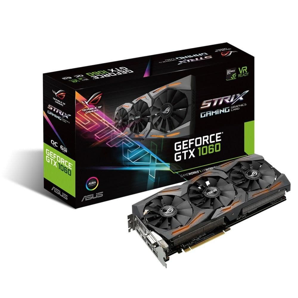 Asus STRIX GeForce GTX 1060 6GB GDDR5 Black image