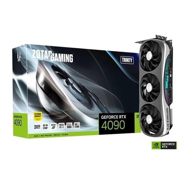 Zotac GAMING Trinity GeForce RTX 4090 24GB GDDR6X Black / Silver main image