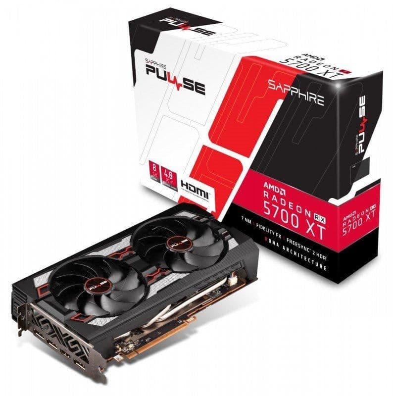 Sapphire PULSE Radeon RX 5700 XT 8GB GDDR6 Black / Red main image