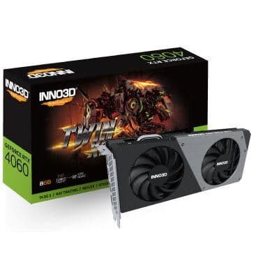 Inno3D Twin X2 GeForce RTX 4060 8GB GDDR6 Black / Silver main image