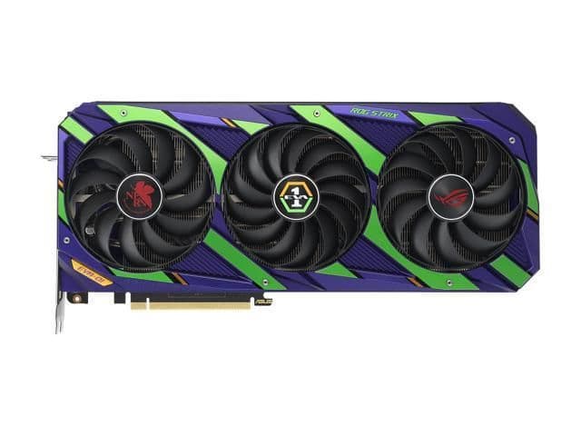 Asus ROG STRIX OC EVA GeForce RTX 3090 24GB GDDR6X Purple / Green image