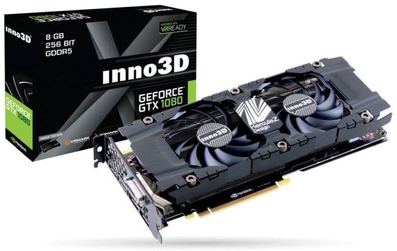Inno3D Twin X2 GeForce GTX 1080 8GB GDDR5X Black main image