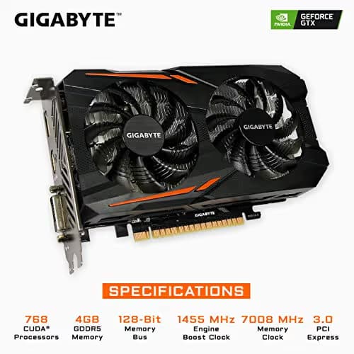 GIGABYTE GeForce GTX 1050 Ti OC 4G GDDR5 image