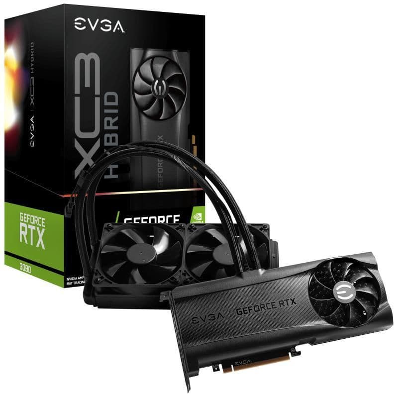 EVGA XC3 ULTRA HYBRID GAMING GeForce RTX 3090 24GB GDDR6X Black main image