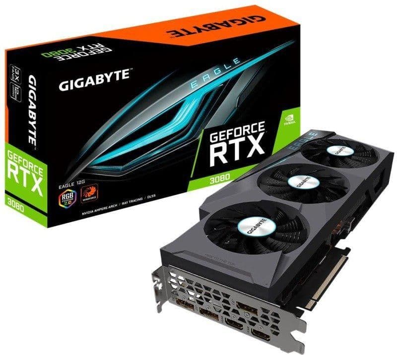 Gigabyte GeForce RTX 3080 12GB LHR EAGLE 12GB GDDR6X Black main image