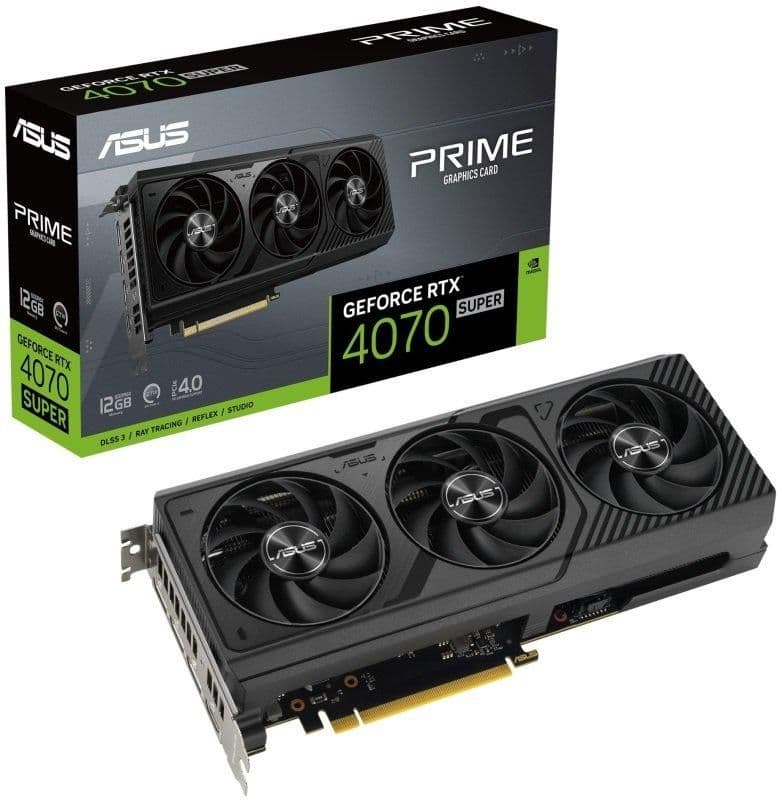 Asus GeForce RTX 4070 SUPER PRIME 12GB GDDR6X Black main image