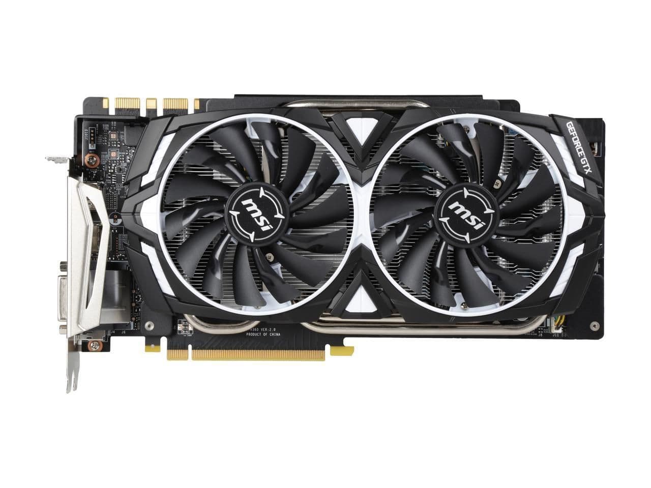 MSI ARMOR GeForce GTX 1080 Ti 11GB GDDR5X Black / White image