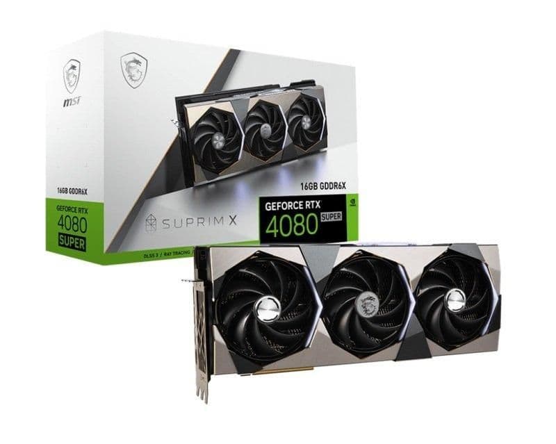 MSI SUPRIM X GeForce RTX 4080 SUPER 16GB GDDR6X Silver / Black image