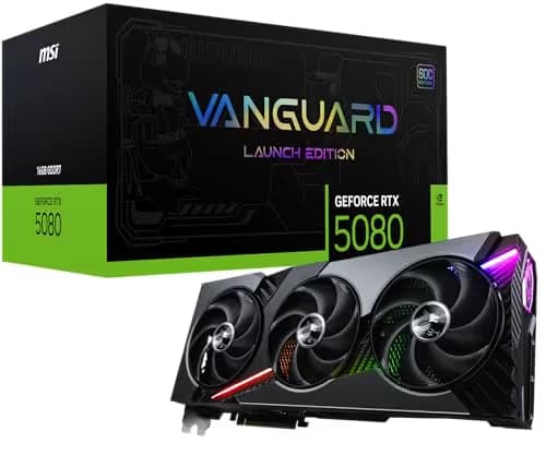 MSI GeForce RTX 5080 16G VANGUARD SOC LAUNCH EDITION main image