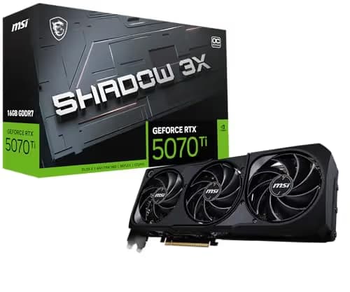 MSI SHADOW 3X OC GeForce RTX 5070 Ti 16GB GDDR7 image