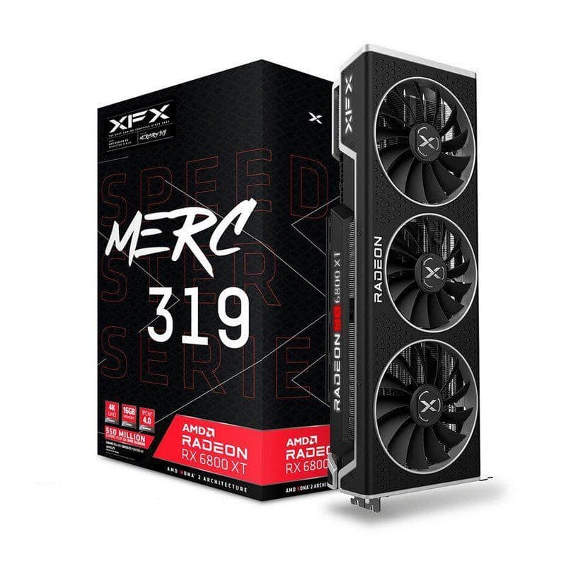 XFX RX-68XTACBD9 Radeon RX 6800 XT 16GB GDDR6 Black main image