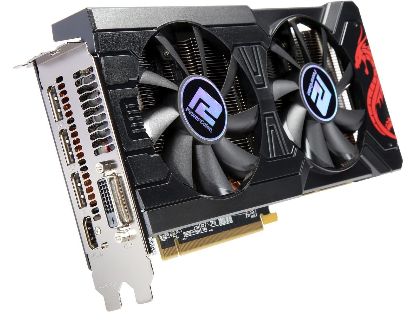 PowerColor Radeon RX 570 AXRX 570 8GBD5-3DHD/OC 8GB GDDR5 Black / Red main image