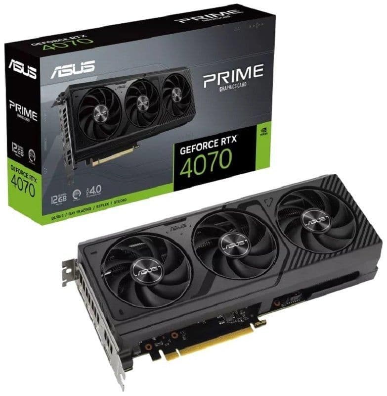 Asus PRIME GeForce RTX 4070 12GB GDDR6X Black image