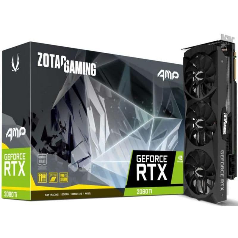 Zotac GAMING AMP GeForce RTX 2080 Ti 11GB GDDR6 Black image