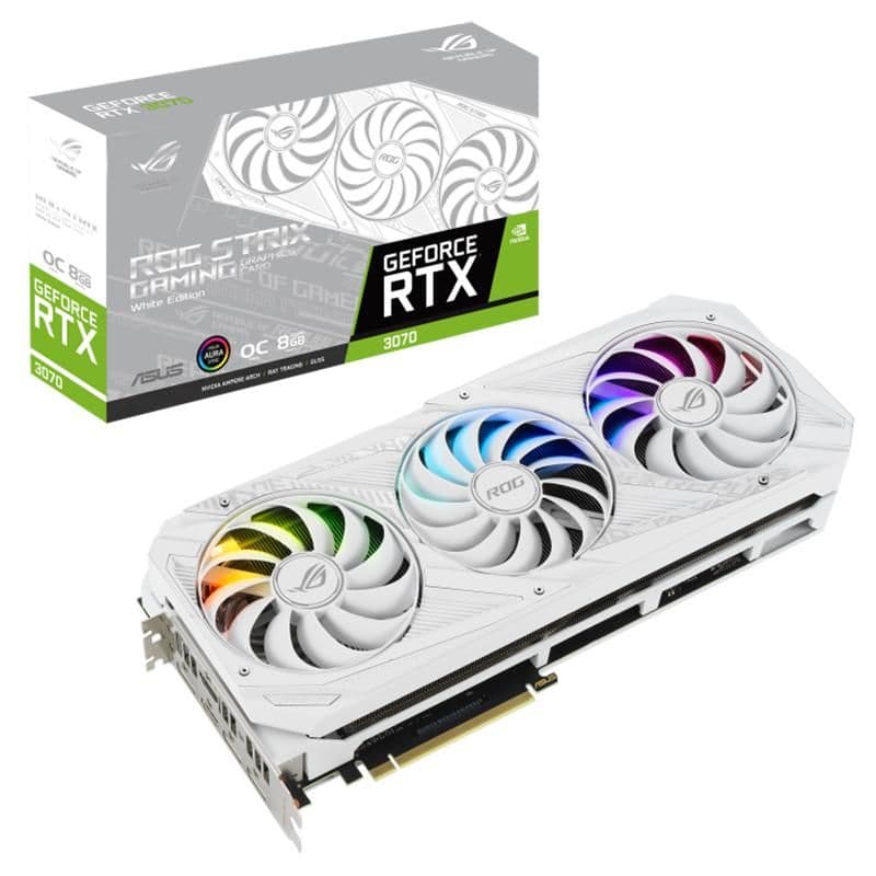 Asus STRIX OC GeForce RTX 3070 8GB GDDR6 White main image