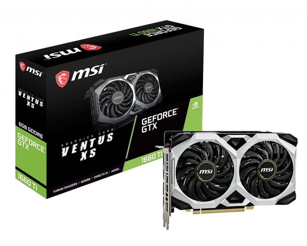 MSI VENTUS XS GeForce GTX 1660 Ti 6GB GDDR6 Black / White main image