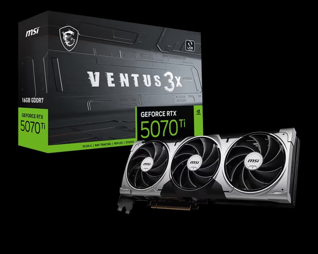 MSI GeForce RTX 5070 Ti VENTUS 3X 16GB GDDR7 image