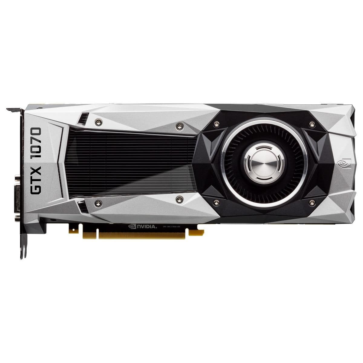 EVGA Founders Edition GeForce GTX 1070 8GB GDDR5 Black / Silver image