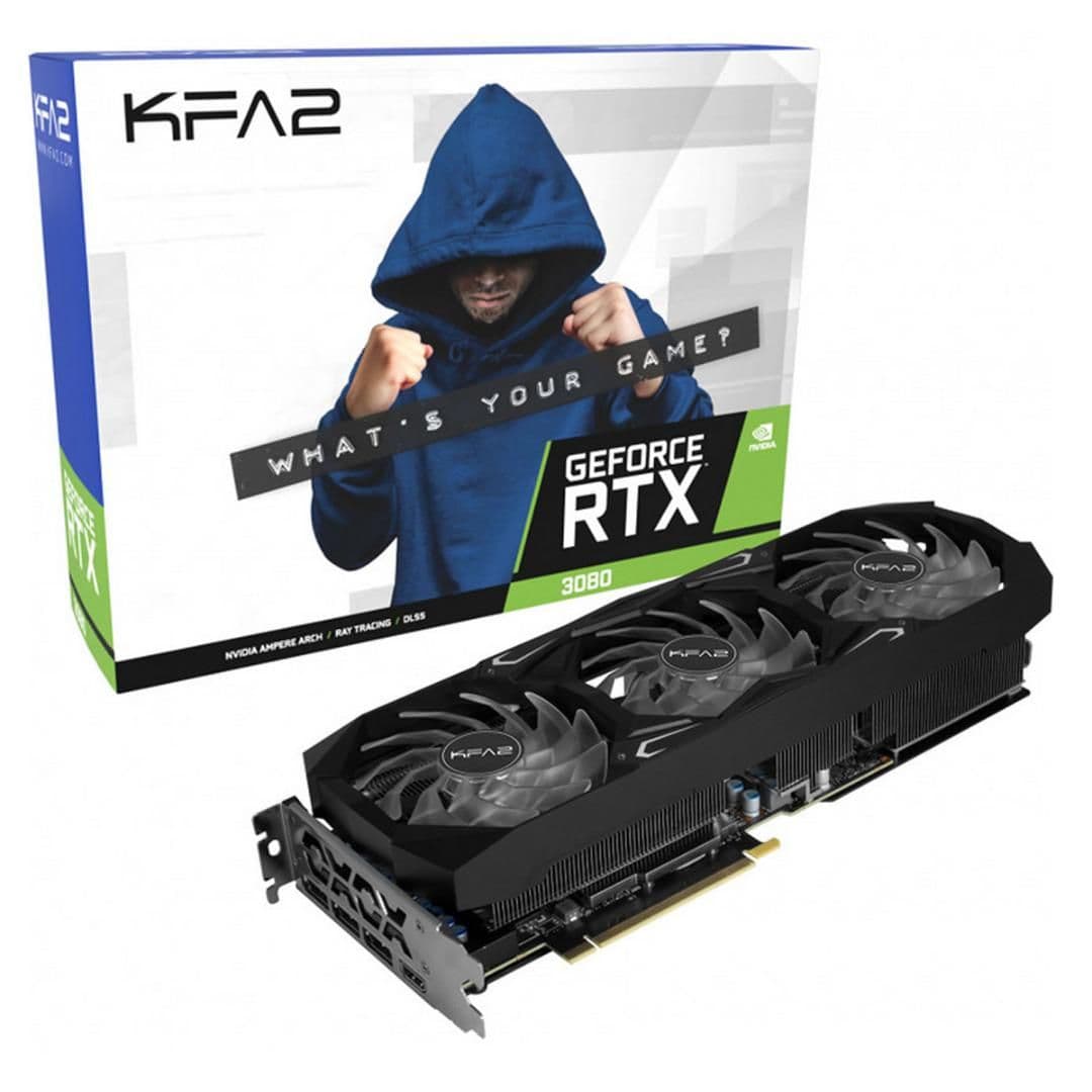 KFA2 SG (1-Click OC) GeForce RTX 3080 10GB LHR 10GB GDDR6X Black / Clear image
