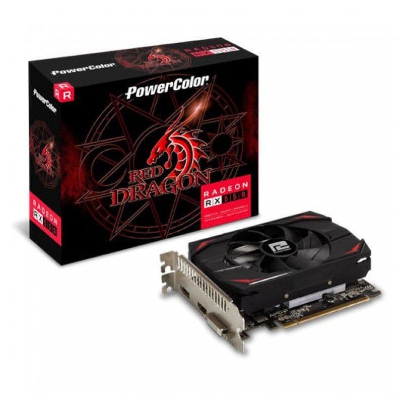 PowerColor Red Dragon Radeon RX 550 - 512 4GB GDDR5 Black / Red main image