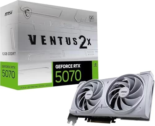 MSI GeForce RTX 5070 12G VENTUS 2X OC WHITE GDDR7 main image