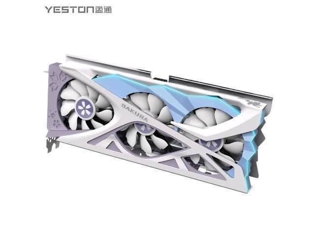 Yeston Sakura GeForce RTX 4060 Ti 16GB GDDR6 White / Blue main image