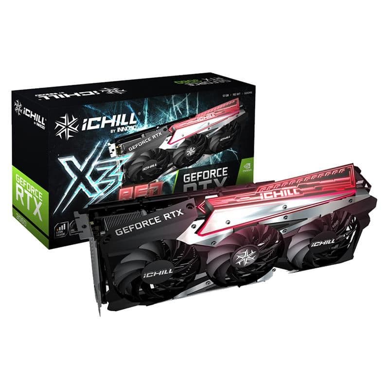 Inno3D iChill X3 RED GeForce RTX 3060 12GB GDDR6 Black / Red image