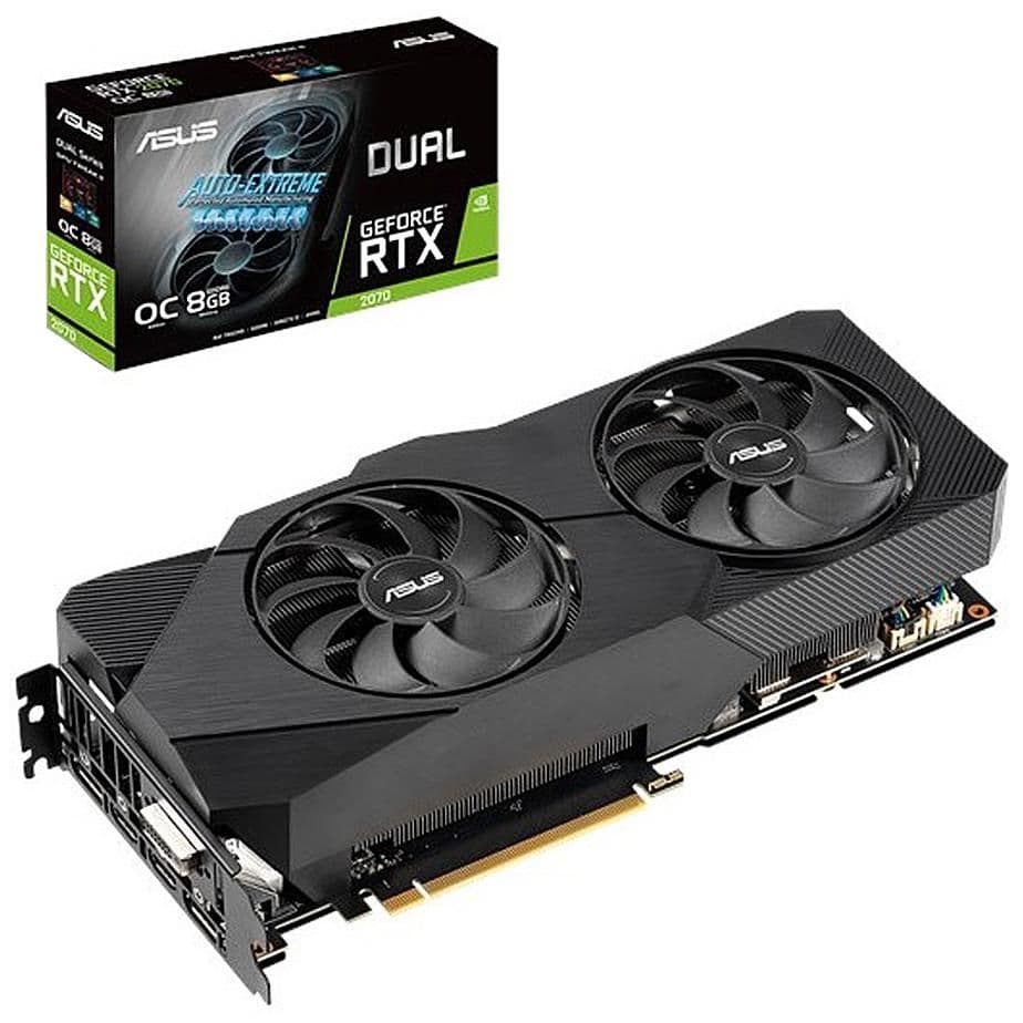 Asus DUAL EVO GeForce RTX 2070 8GB GDDR6 Black image