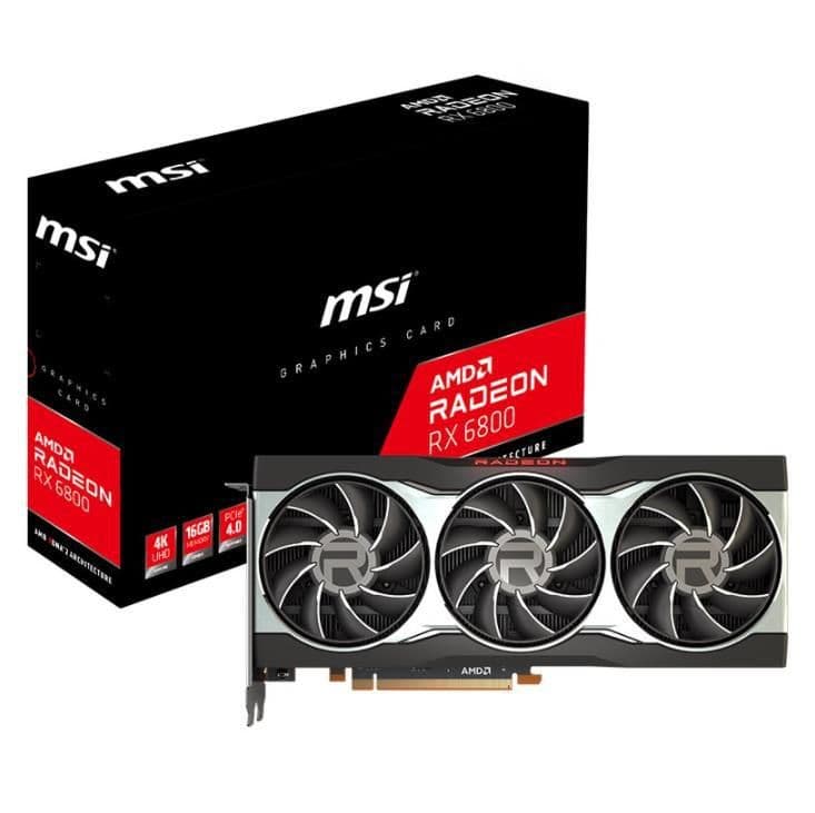 MSI Black / Silver Radeon RX 6800 16GB GDDR6 Black / Silver image