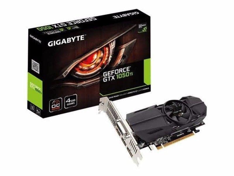 Gigabyte OC Low Profile GeForce GTX 1050 Ti 4GB GDDR5 Black main image
