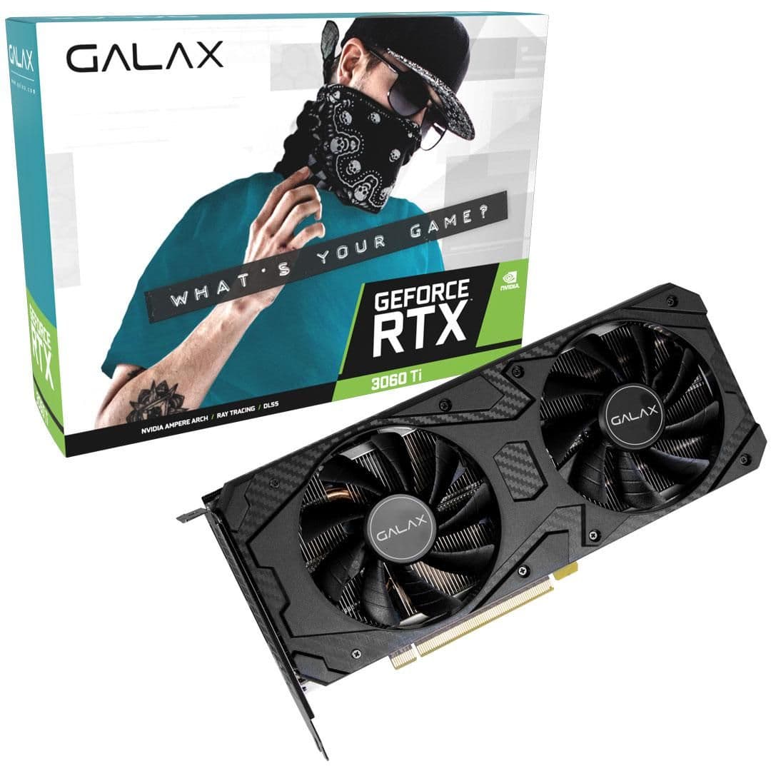 GALAX (1-click OC) GeForce RTX 3060 Ti 8GB GDDR6 Black image