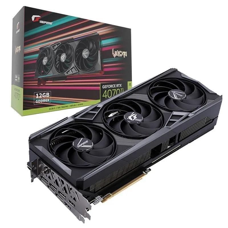Colorful iGame Vulcan OC-V GeForce RTX 4070 Ti 12GB GDDR6X Black / Silver image