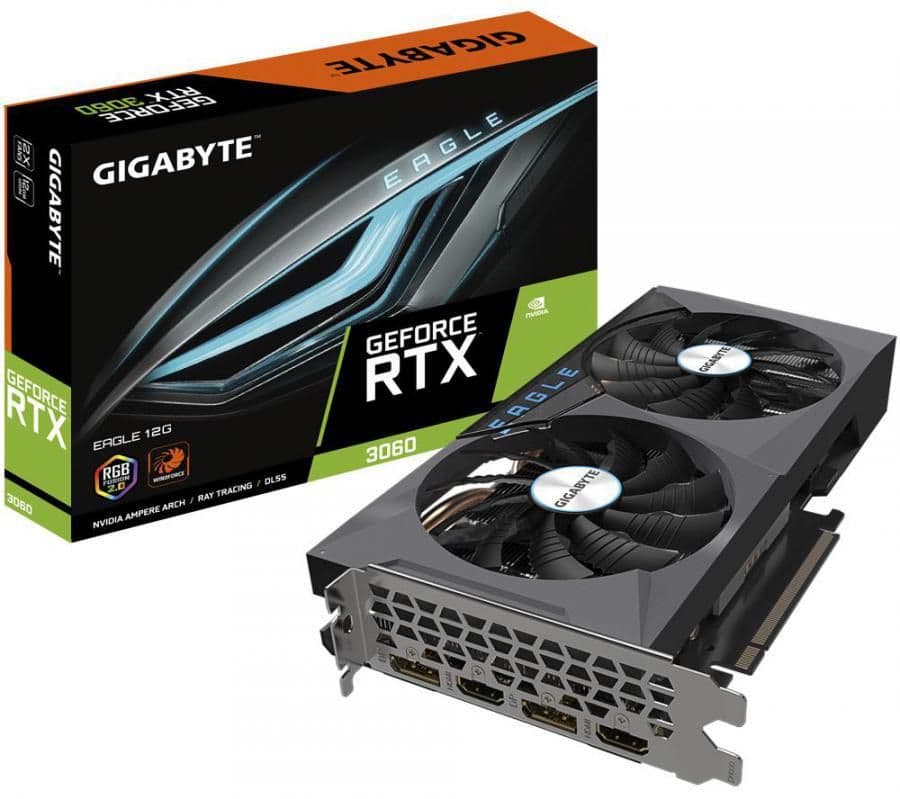 Gigabyte EAGLE GeForce RTX 3060 12GB 12GB GDDR6 Black main image