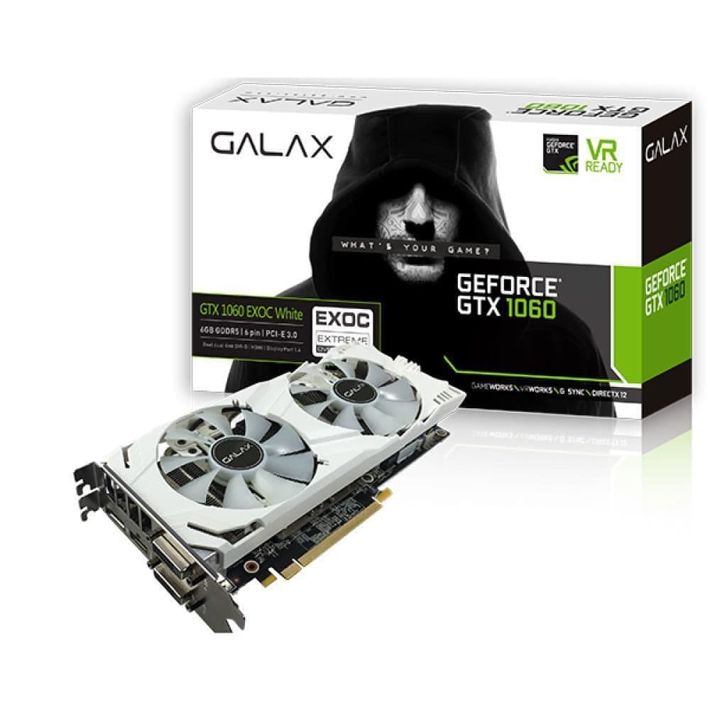 GALAX GeForce GTX 1060 EX OC 6GB GDDR5 White main image